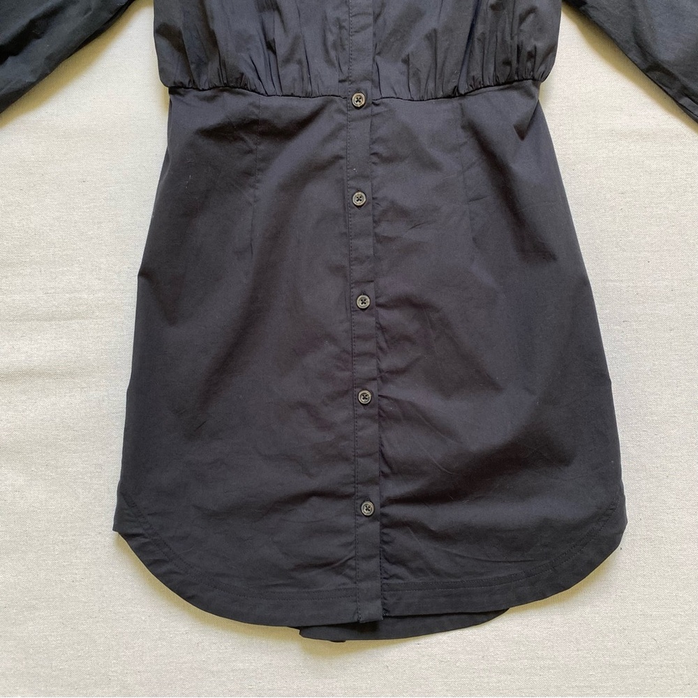 Anthropologie Maeve Long Sleeve Poplin Mini Shirt Dress - Picture 5 of 13